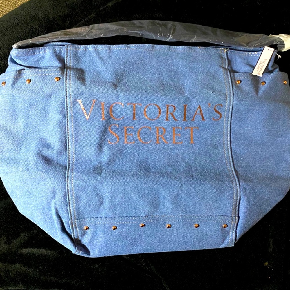Victoria’s Secret Denim overnight bag